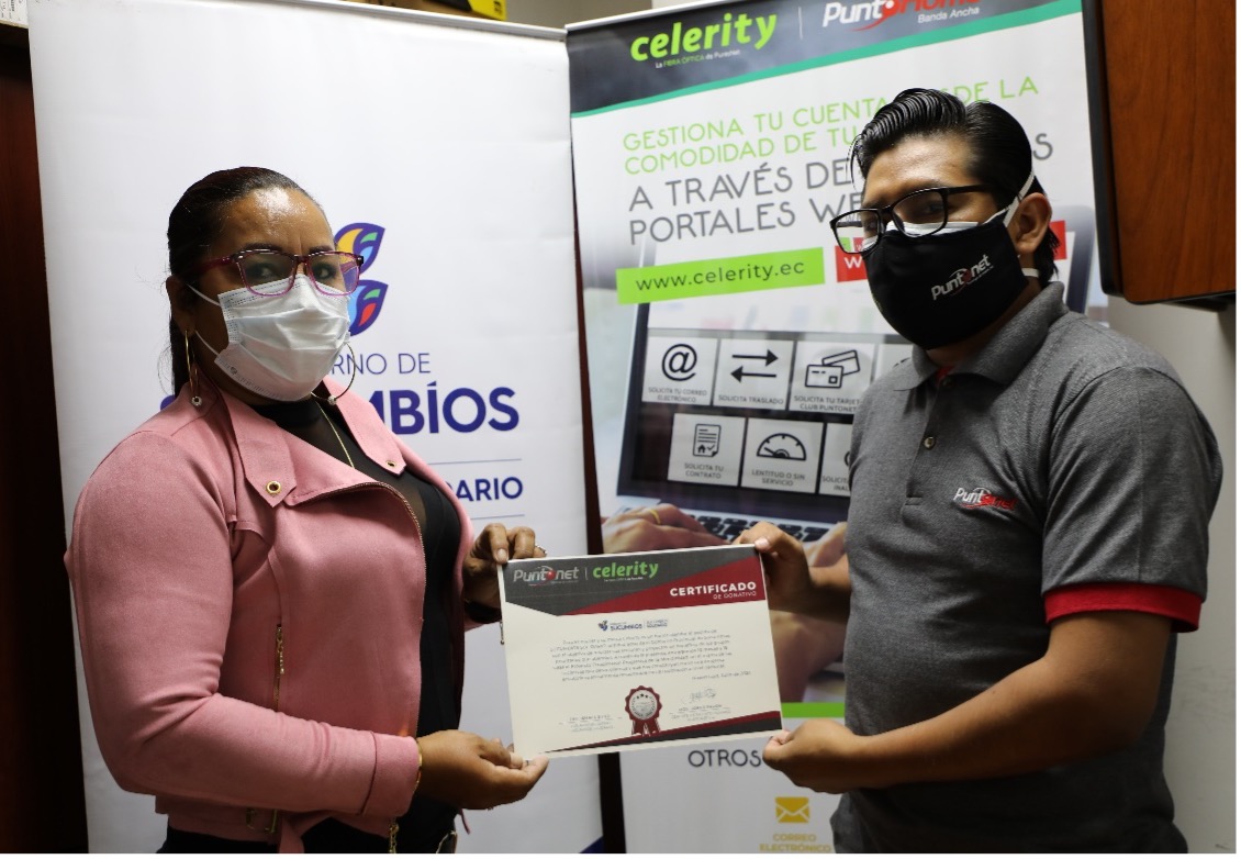 SUCUMBIOS SOLIDARIO RECIBE AYUDA PARA SUS PROYECTOS POR PARTE DE PUNTONET